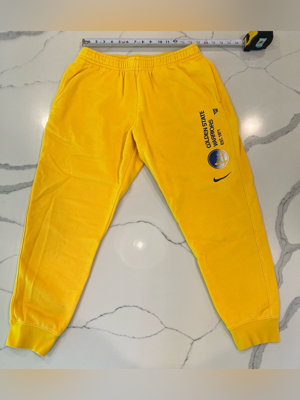 Nike Bright Yellow Golden State Warriors Sweatpants